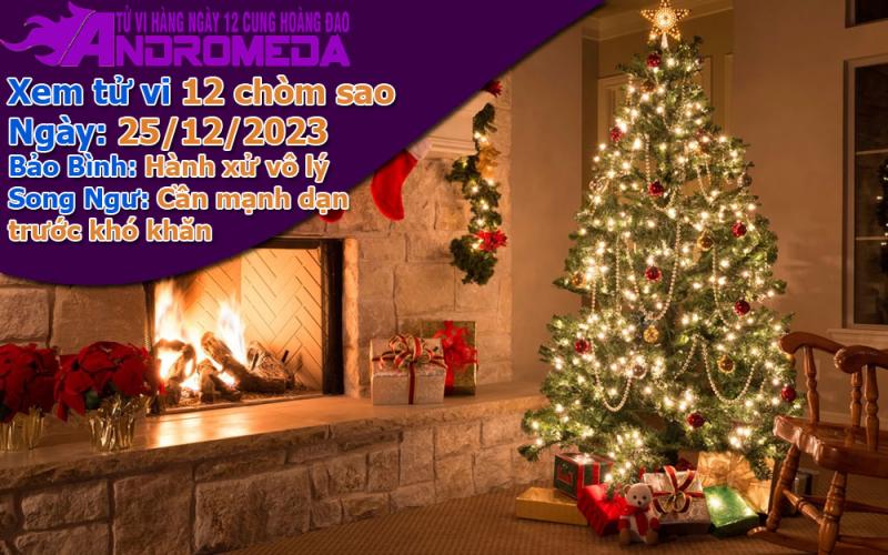 Tử vi 12 cung hoàng đạo thứ 2 ngày 25/12/2023: Bảo Bình vô lý, Song Ngư hãy mạnh dạn