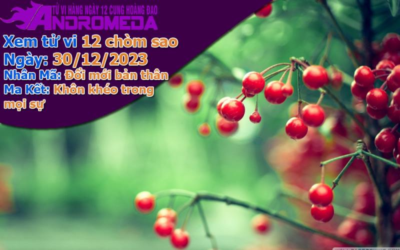 Tử vi 12 cung hoàng đạo thứ 7 ngày 30/12/2023: Nhân Mã đổi mới, Ma Kết khôn khéo