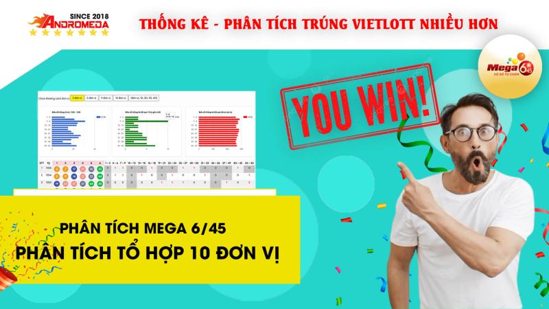MEGA 6/45 - Hướng dẫn THỐNG KÊ 10 ĐƠN VỊ