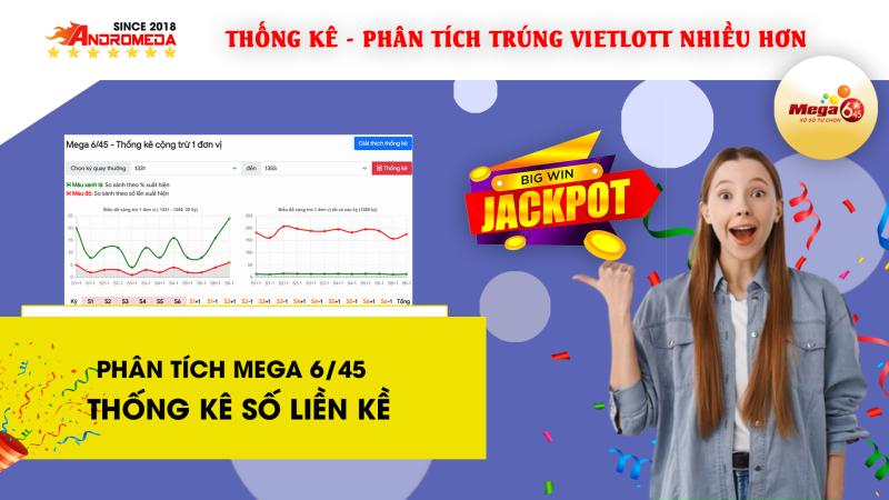MEGA 6/45 - Hướng dẫn THỐNG KÊ CỘNG TRỪ 1 ĐƠN VỊ - Số Liền Kề