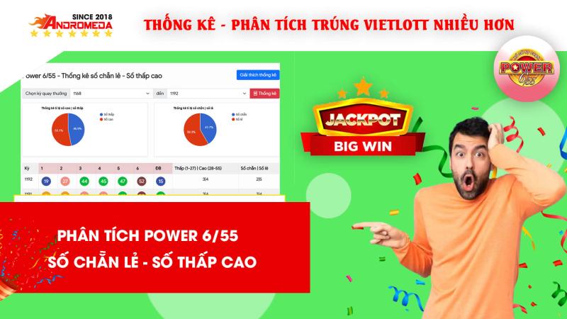 POWER 6/55 - Hướng dẫn thống kê phân tích SỐ CHẴN - SỐ LẺ | SỐ CAO - SỐ THẤP