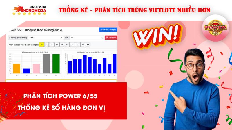 POWER 6/55 - Hướng dẫn thống kê SỐ THEO HÀNG ĐƠN VỊ 