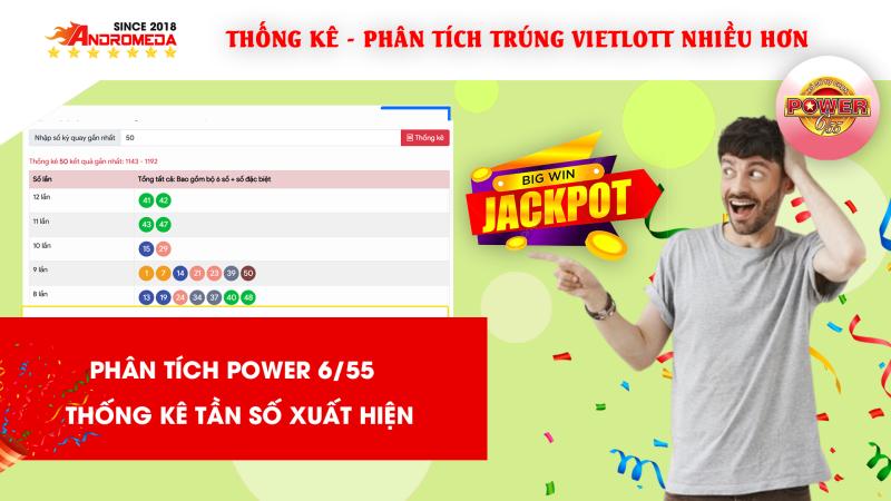 POWER 6/55 - Hướng dẫn thống kê phân tích TẦN SỐ XUẤT HIỆN